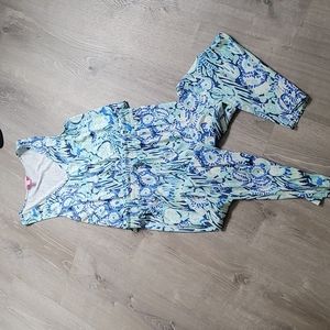 Lilly Pulitzer Paulina Jumpsuit - Indigo Sunset Blue